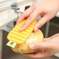 1pc-Multifunctional flexible cleaning brush for fruits and vegetables, kitchen cleaning brush for fruits and vegetables 2
