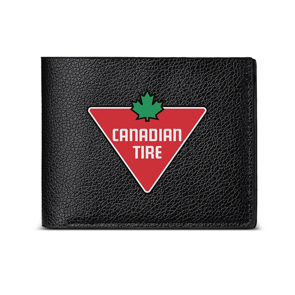 Canadian Tire Logo Triangular Design Men's Wallet Card Holder Casual Business Fashion Print Style