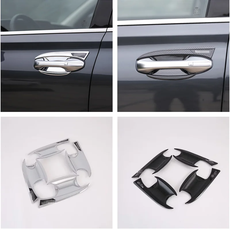 

For Hyundai Palisade 2020 2021 2022 2023 Accessories Car Door Pull Doorknob Catch Door Handle Bowl Cap Decoration Cover Trim