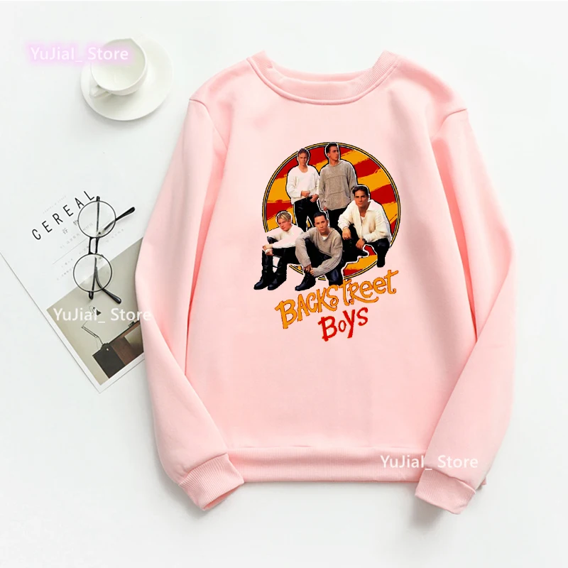 Funny Hoodies Omg We Are Back Again Graphic Print Sweatshirt Women Clothes 20224 Backstreet Boys World Jumper Femme Streetwear