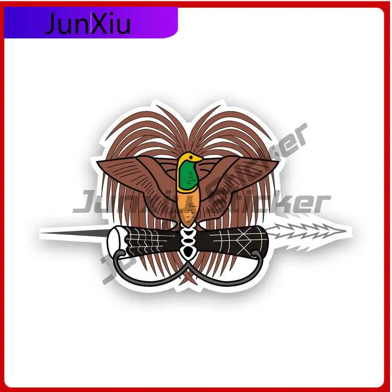 

Papua New Guinean National Emblem Sticker Uv Protected Papua New Guinea Flag Png Coa Car Sticker Vinyl Decal Waterproof Durable