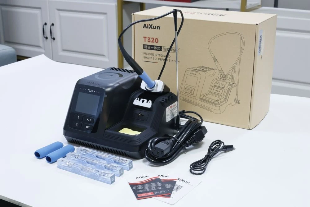 محطة لحام رقمية AIXUN T320 200 وات مع مقبض T210 T245 حديد لأدوات إصلاح الهاتف مكواة لحام كهربائية