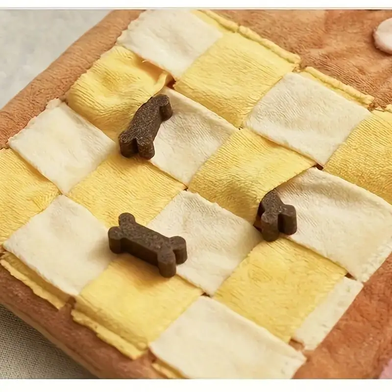 Kształt menu Śliczna ukryta mata zapachowa z jedzeniem Puzzle treningowe Pies Powolna mata z jedzeniem Detoksykacja Zużycie fizyczne Interaktywna zabawka zapachowa dla zwierząt domowych