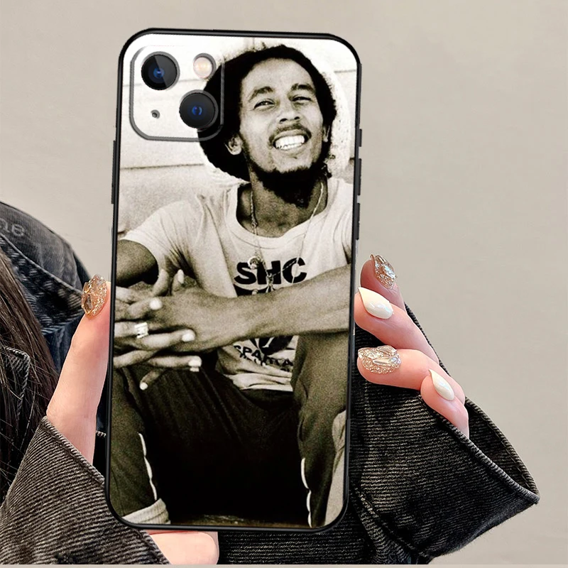 Bob Marley Quotes Rasta Reggae Case For iPhone 15 16 14 13 12 11 Pro Max Mini Plus X XR XS Max Cover Shell