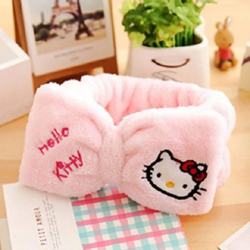 HelloKitty My melody New Cartoon Cute Simple Fun Creative Personality High-Looking Student Face Wash Makeup Sweet Hairband Gift