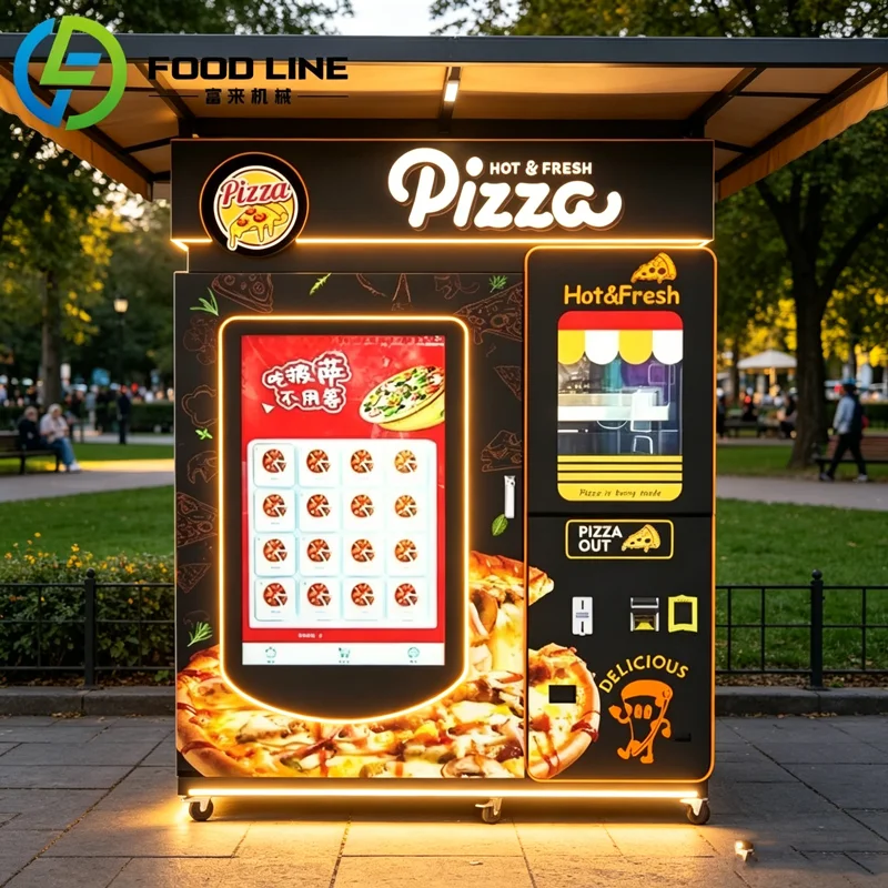 Self-service Pizza Vending Machine Outdoor for Bussiness Fully Automatic Pizza Maker Vending Machine Customized