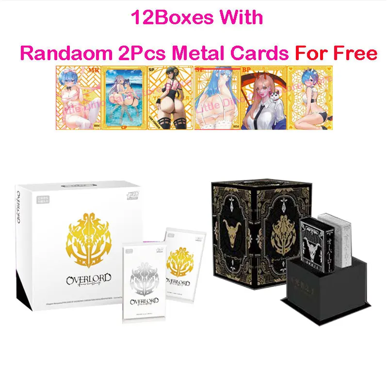 

2023 Newest 12/24/36 Boxes Wholesale Price Overlord Collection Card Japanese Anime Figure Albedo Booster Box Doujin Toys