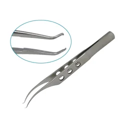 Colibri Forceps Curved Tweezers Colibri Beaked Toothed Forceps Stainless Steel Dental Ophthalmic Surgical Instrument