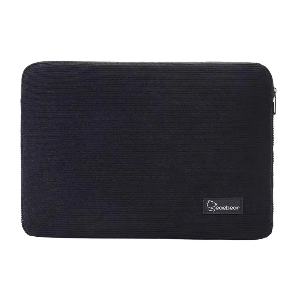Shockproof Laptop Bag Large Capacity Zipper Laptop Cover Liner Sleeve Corduroy Tablet Sleeve Suitable for 11-13 15-15.6 Inch