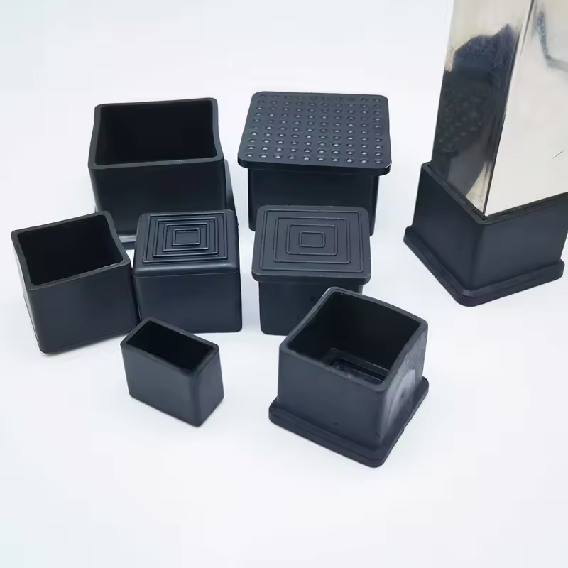 4pcs 6/8/10/12/14/16/19/20-120mm Round Black PVC Soft Rubber Pipe Sleeve Tube Cap Table Chair Foot Non-slip Pad Protective Cover - Image 4