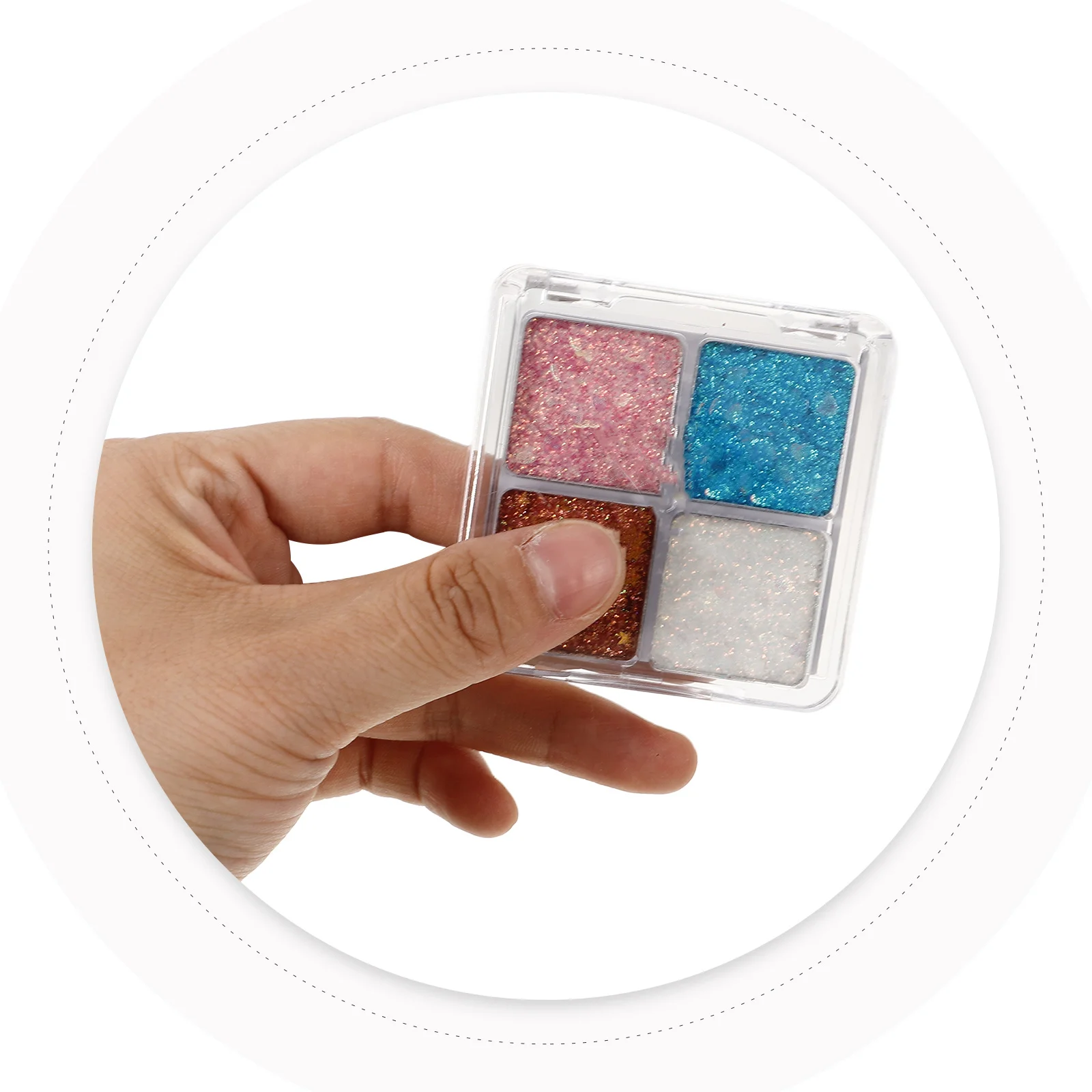 2 szt. Paleta cieni do powiek z cekinami, brokatowe cienie do powiek, błyszczący makijaż oczu na imprezę, do klubu nocnego, na wesele, do makijażu scenicznego