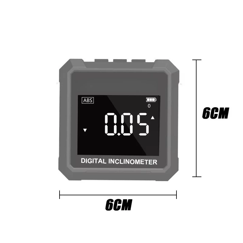 Cube Digital Inclinometer Angle Protractor 4×90° One‑Sided Strong Magnet For Woodworking Layout Measurement Hand Tool