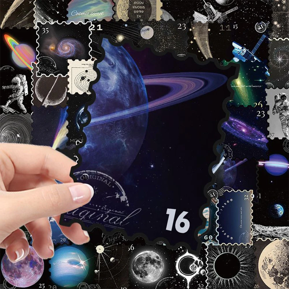 10/30/50pcs Universe Outer Space Cartoon Stickers Galaxy Decals DIY Notebook Phone Diary Cool Waterproof Decals Sticker Kid Toy
