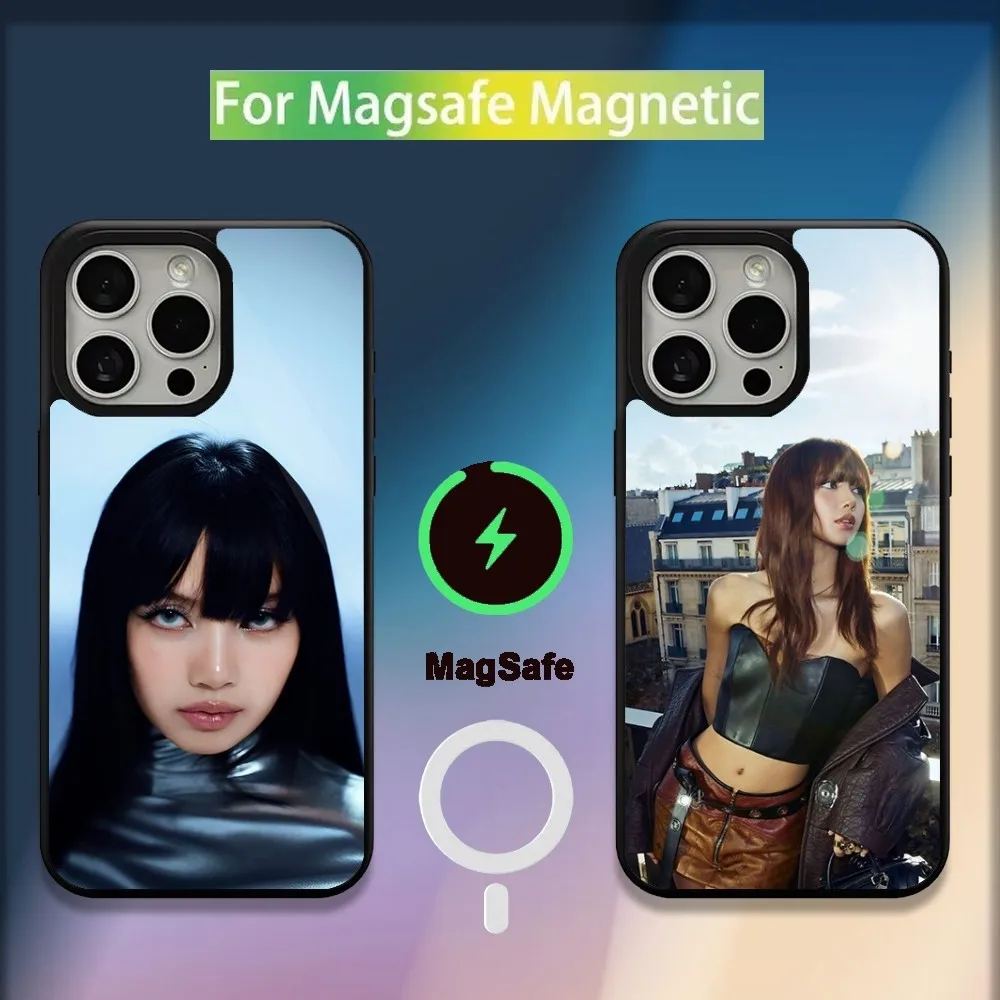 L-Lisa Lalisa New Woman  Phone Case For iPhone 16,15,14,13,12,11,Plus,Pro,Max,Mini Magsafe Magnetic Wireless Charging