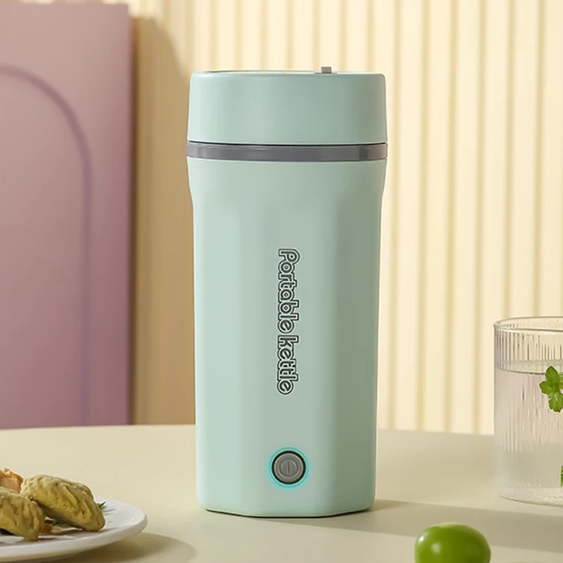 500 مللي غلاية كهربائية صغيرة محمولة من الفولاذ المقاوم للصدأ سخان مياه سريع الغليان للسفر والمنزل وعاء المعكرونة الفورية كوب الماء الساخن