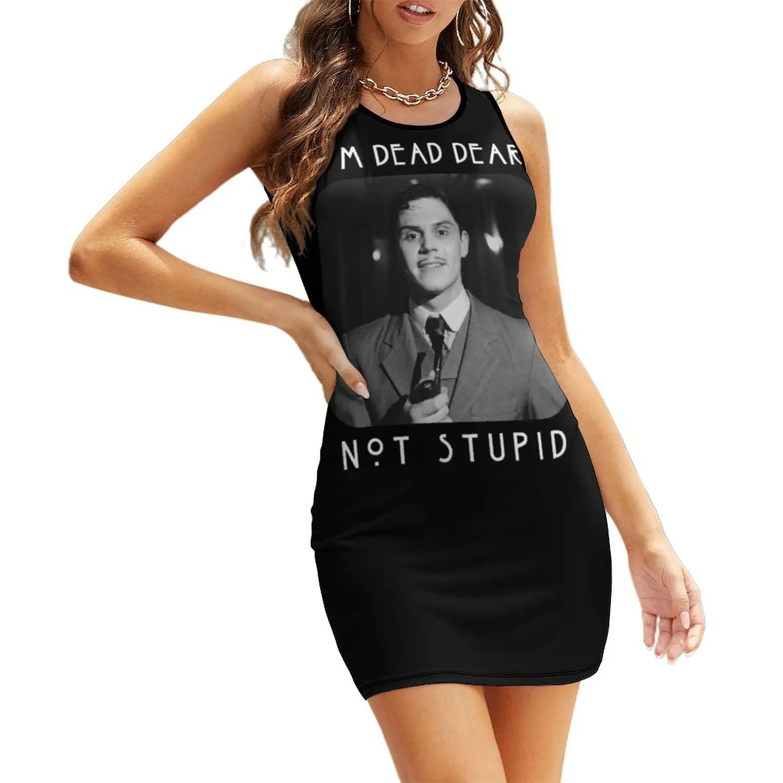

I'm Dead Dear, Not Stupid Hotel Quote Mr. March Sleeveless Sundress birthday dress dresses for womens 2025 Beachwear