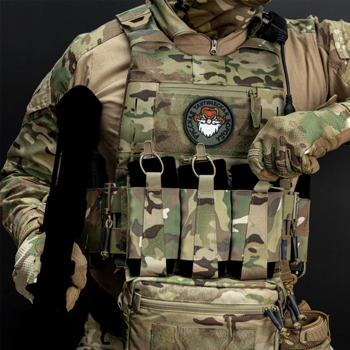 Kamizelka taktyczna z szybkozłączką, kamizelka myśliwska kompatybilna z systemem modułów MK3 MK4 Chest Rig, sprzęt taktyczny do gier myśliwskich