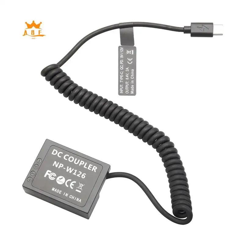 

A08E-NP W126 Dummy Coupler Battery Type-C Spring Cable Parts For Fujifilm X-S10 XT1 XT30 XT100 XT200 HS50EXR X100F XA20 X-Pro3