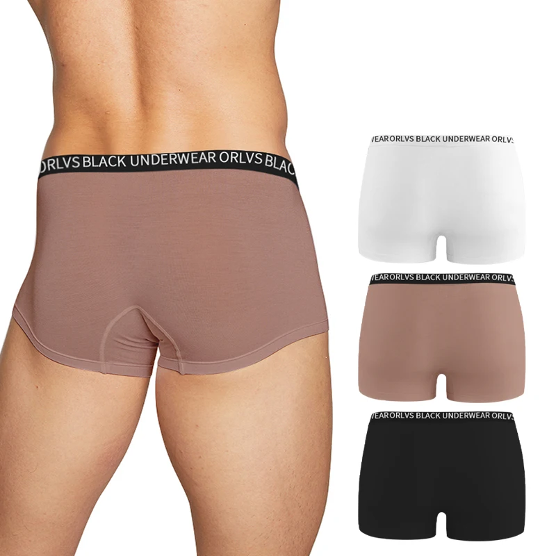 1/2/3 Uds. Ropa interior para hombre, calzoncillos Boxer transpirables para hombre, calzoncillos masculinos de Modal, bolsa para pene convexa en U, pantalones Gay suaves Cueca sexis