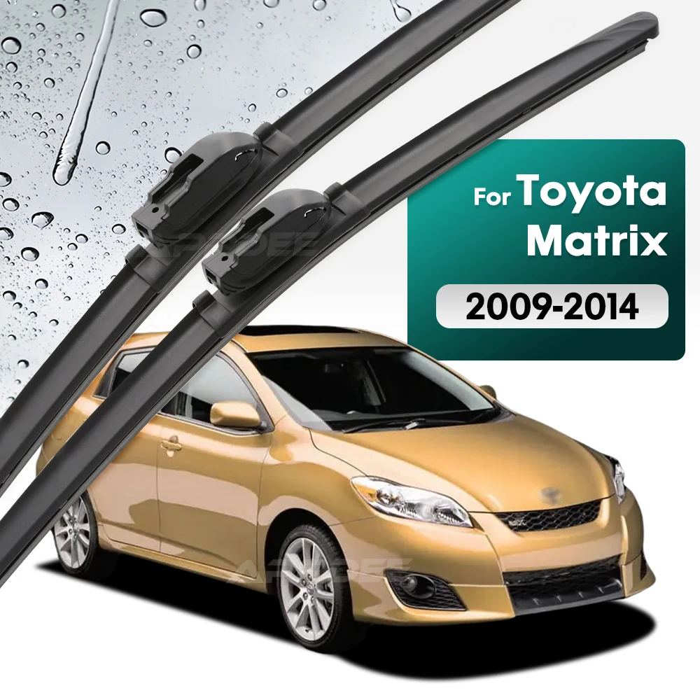 

Silicone & rubber Front Wiper Blades Set For Toyota Matrix E140 2009 - 2014 Windshield Windscreen Window Brush 26"+17"