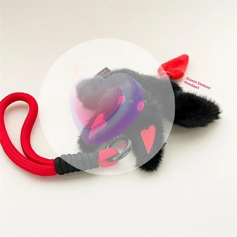 Nette Halloween Fledermaus Kleiner Teufel Plüsch Puppe Spielzeug Schlüsselbund Lanyard Tasche Anhänger Rucksack Hängen Ornament Schlüsselring Mädchen Geburtstag Geschenk