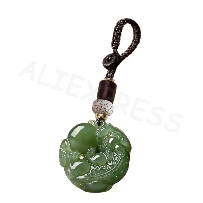 Vintage Chinese Pixiu Key Chain Feng Shui Lucky Charm, Lightweight Pendant for Car Keys Phone Bag Fit for Men Women Travel Use