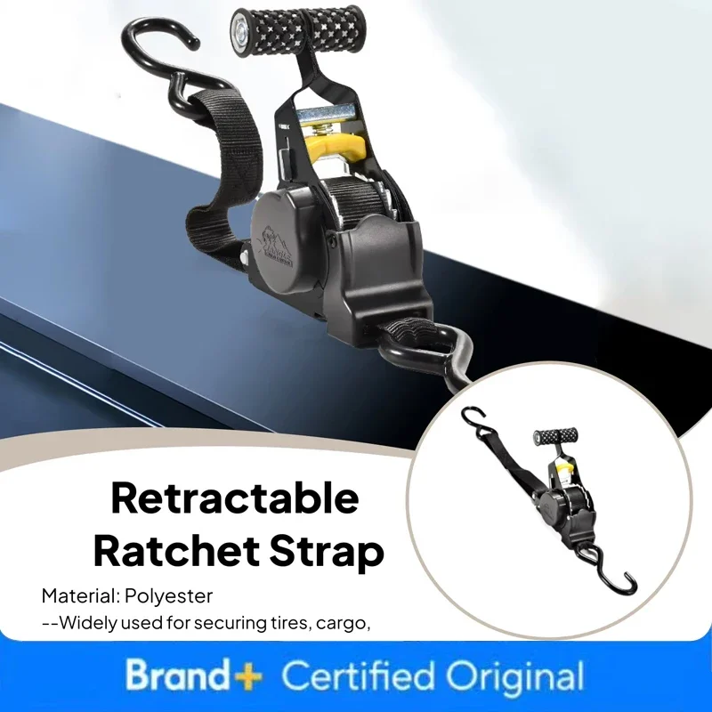 

1/2PCS Auto Straps For Cargo Tape Retractable Belts For Motorcycles Ratchet Strap For Load Luggage Strap Ratchet Tensioner Belt