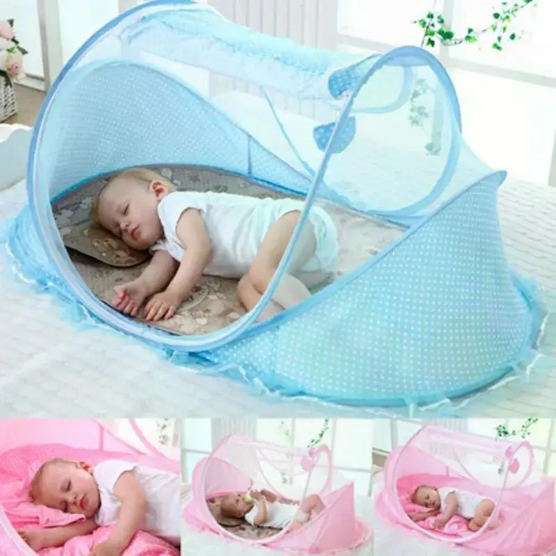 D2 0-3Years Portable Foldable Baby Netting Newborn Sleep Bed Travel Baby Mosquito Nets Kid Travel Bed Netting Play Tent Children