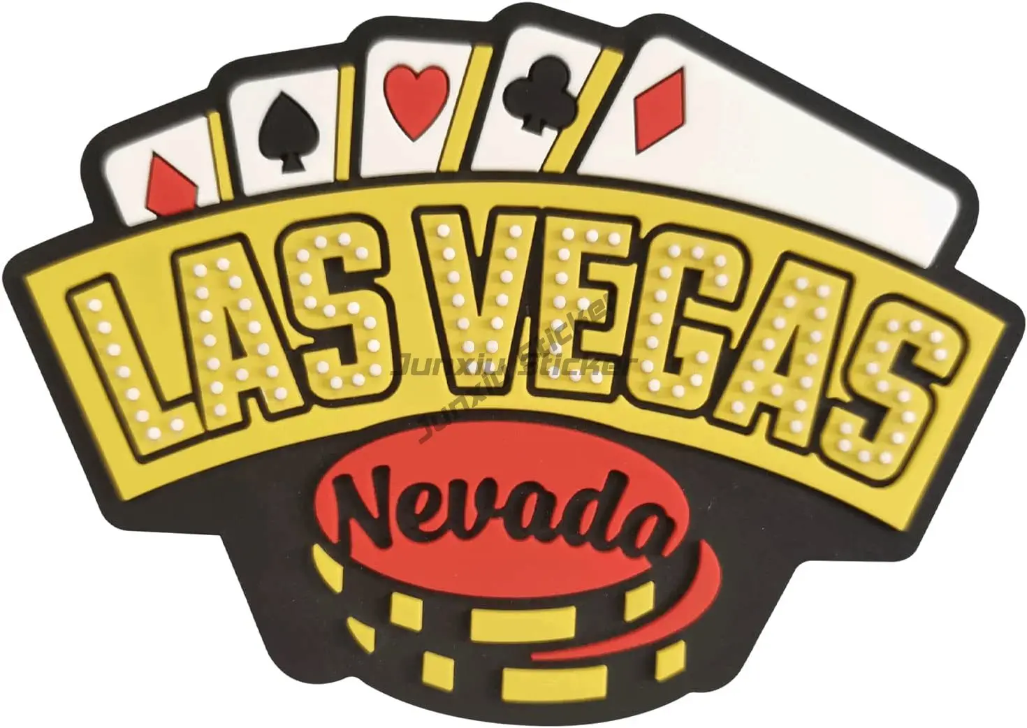 Creative Las Vegas Emblem PVC Accessories Sticker for Decorate Wall Car Truck Van Bumper Off-road Motorcycle Helmet Decal