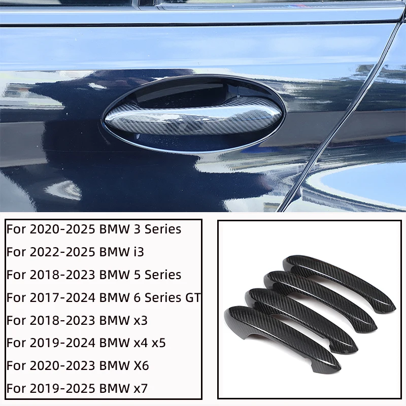 

Real carbon fiber car door handle cover for BMW 3 4 5 6 7 8 X series G01 G02 G05 G06 G07 G20 G22 G30 G31 G38 G11 G32 M5 F90