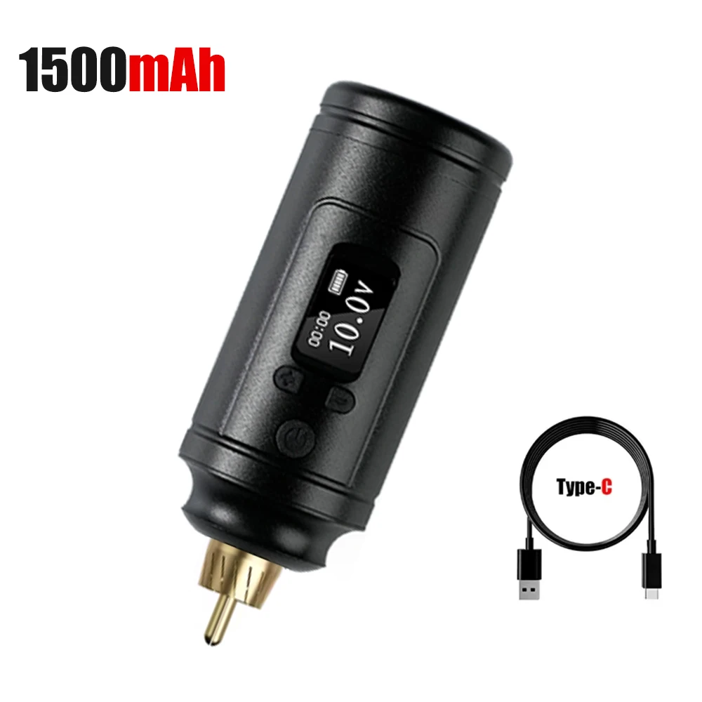 

1500 мАч источник питания для татуировки портативный аккумулятор для татуировки беспроводной разъем RCA аккумулятор для татуировки для роторной тату-машины