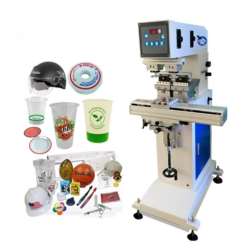New Product Semi-Automatic 2 Color Ceramic Bowl Pad Printing Machine Plate Dish Printing Label Pad Printer Machine