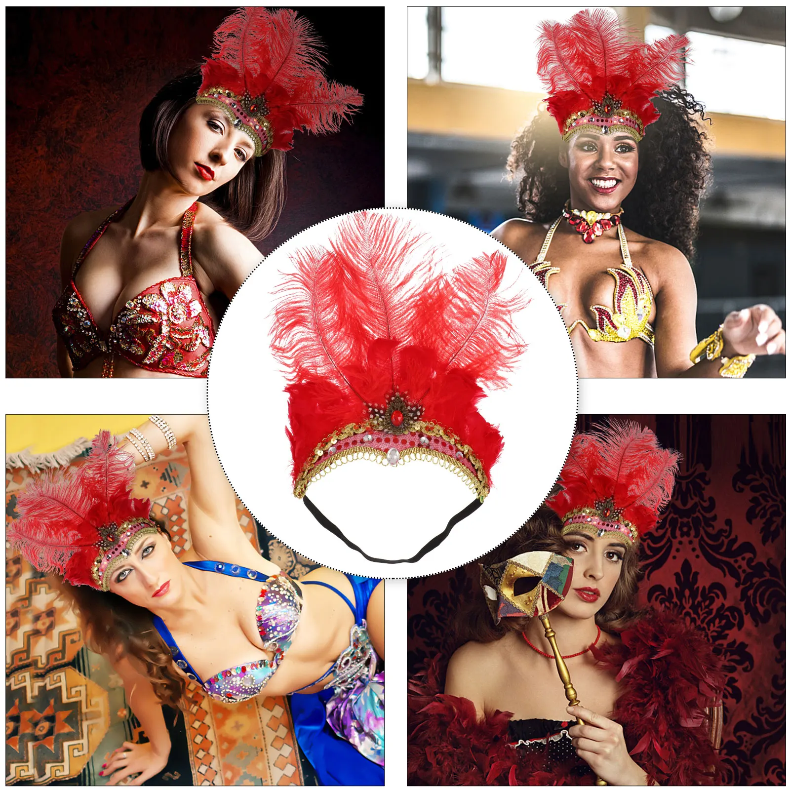 

Dance Performance Headband Party Costume Headdress Durable Comfortable Halloween Christmas Cosplay Hair Accessories