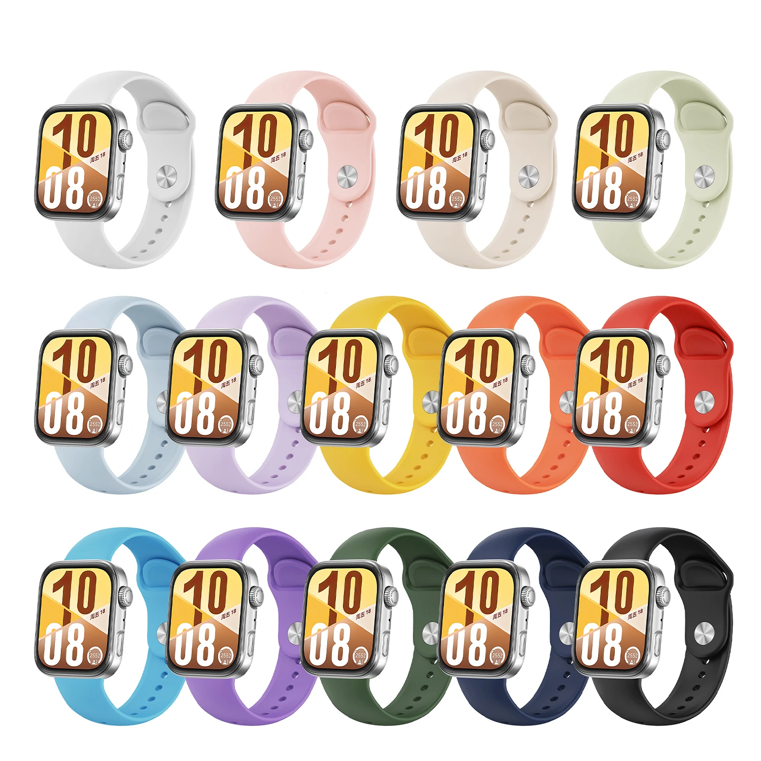Silikonarmband für Huawei Watch Fit 5 Fit 5 Pro Fit 4 Pro Fit 3 Smartwatch-Armband für Huawei Watch Fit 5 Pro Ersatz – Detail 7