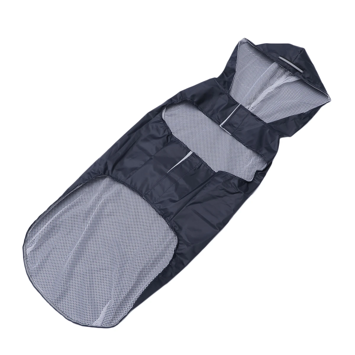 

Pet Dog Raincoat Lightweight Breathable Waterproof Hooded Reflective Strip Secure Fit Puppy Poncho Rain Jacket Dog Clothes
