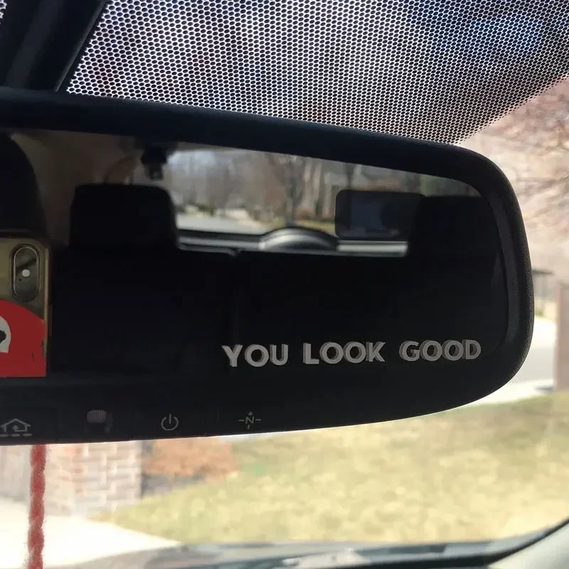 Car Sticker You Look Like Good You Are So Beautiful You, Lovely Driving Safety AccessoriesCar Mirror Decals,15CM