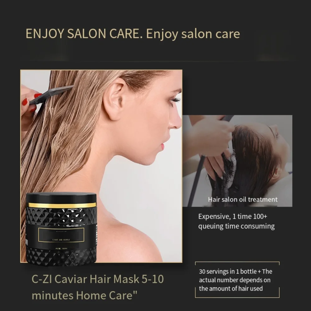 Caviar Hair Mask Repair Moisturizing Conditioner To Improve Dry Hairy and Bifurcated Hair Breaking Resistant Keratin Treatment