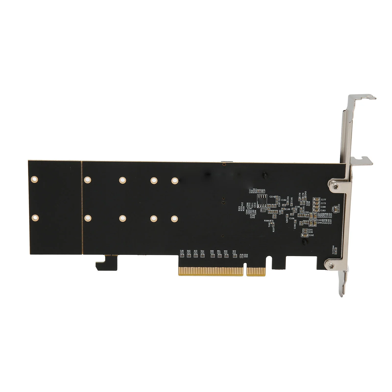 Adaptador duplo nvme pcie 2 gb/s largura de banda asm1812 chip duplo m.2 pcie nvme placa adaptadora função de bifurcação pcie prático para pc