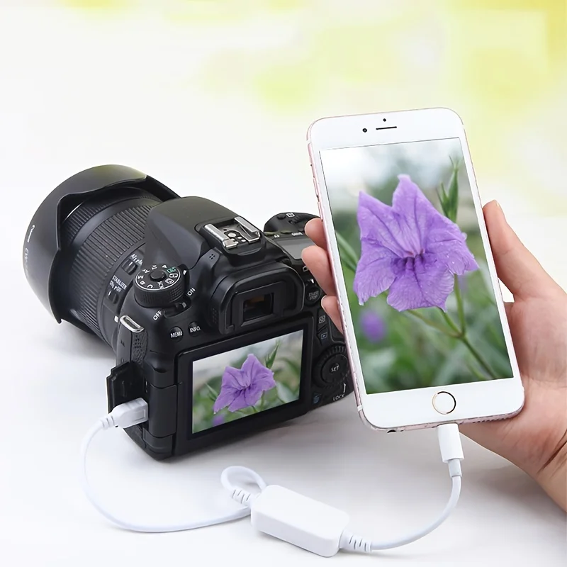 Suitable for Nikon camera to connect Apple mobile phone OTG adapter iPad tablet data cable memory card direct transmitter D90 D8