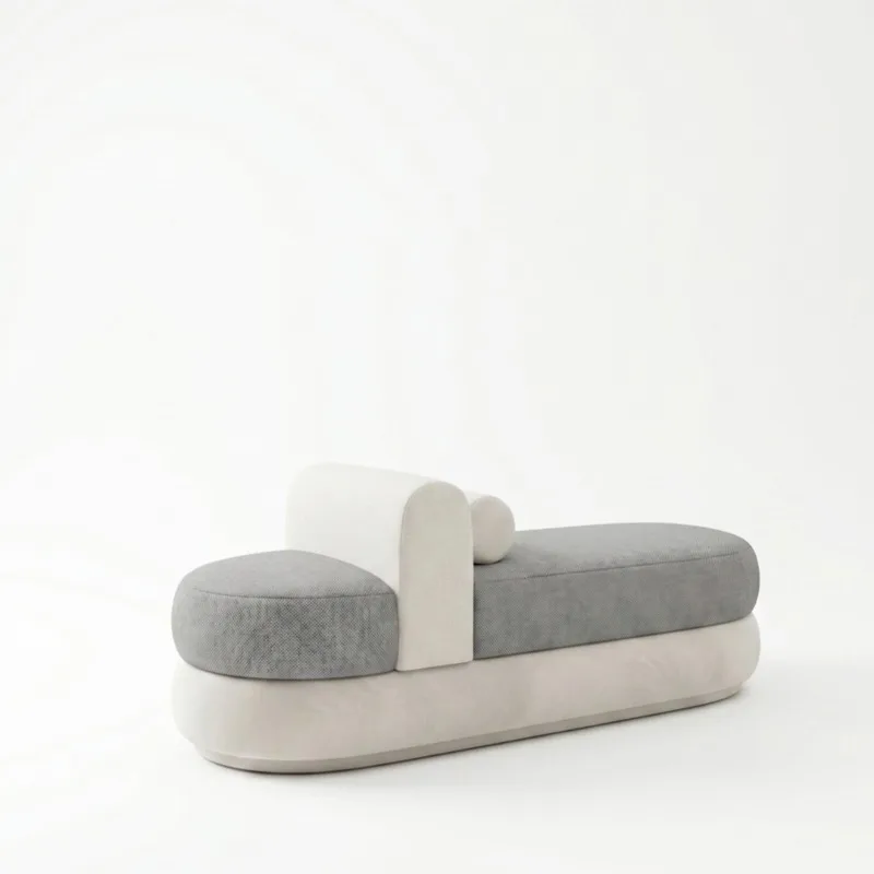 Italian sofa bench bedroom bedside stool cloakroom stool living room Internet celebrity chaise longue clothing store shoe changi