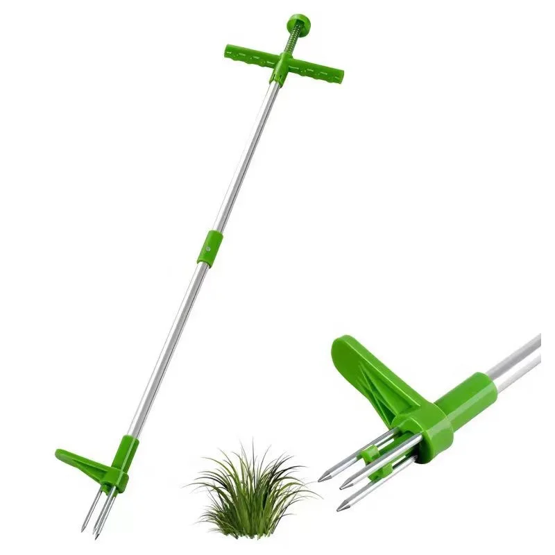 Long Handle Lawn Weeder Weeding Trimming Claw Weeder Garden Weed Puller Removable Root Puller Tools Outdoor Garden Weeder Tools