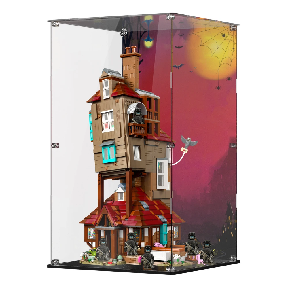 

Витрина для lego 7637, витрина для строительного блока Burrow, пылезащитная прозрачная витрина, ящик для хранения игрушечных кирпичей