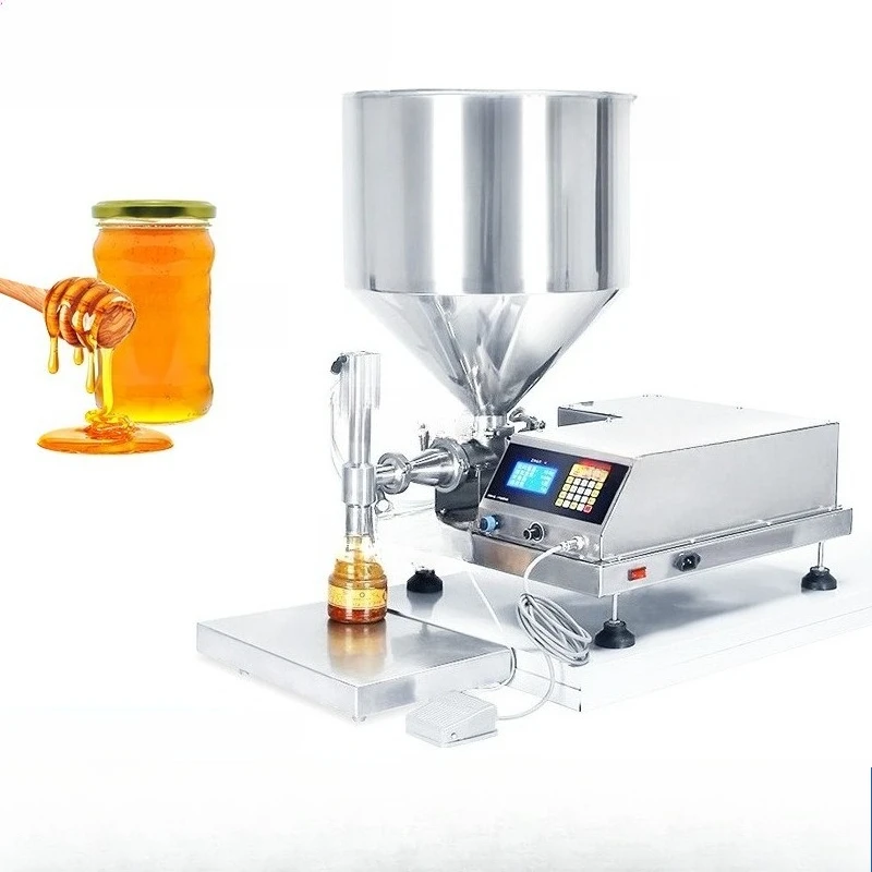 

Semi-automatic weighing and filling machine, honey jam cream filling single head weighing and filling