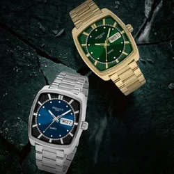 Men's Quartz Watch TV Series Japan Miyota Movement with 39mm Brushed Dial Day Date Function Steel Strap Waterproof 30M