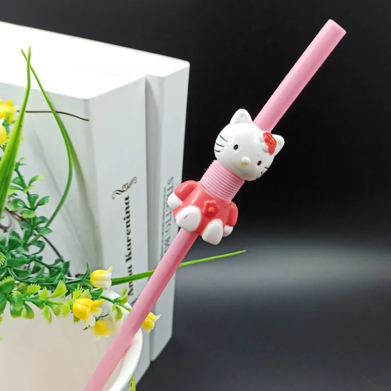 

Creative Hello Kitty Cartoon Style Straws, Retractable and Flexible, Perfect for Fans Flexible Straws Perfect Gift Idea