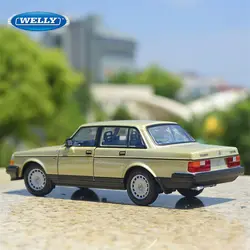 WELLY 1:36 VOLVO 240 GL Alloy Car Model Diecasts Metal Toy Classic Vehicles Car Model High Simulation Collection Childrens Gifts