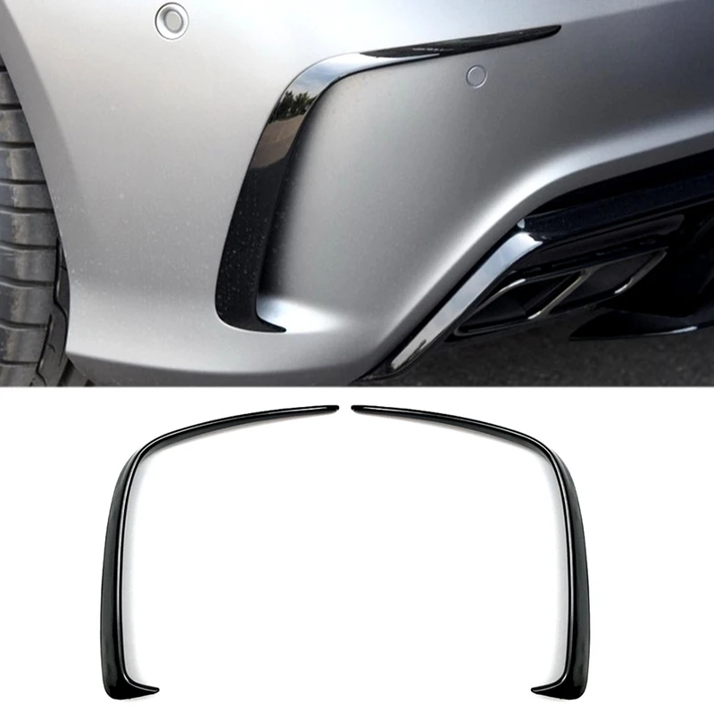 1 Coppia Auto Paraurti Posteriore Splitter Spoiler Canard Per Mercedes Per Benz W176 A200 A250 A45 AMG 2013-2016