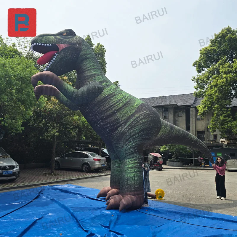 Ballon gonflable géant personnalisé de 4 mètres, accessoire de décoration pour activité publicitaire du zoo de la forêt