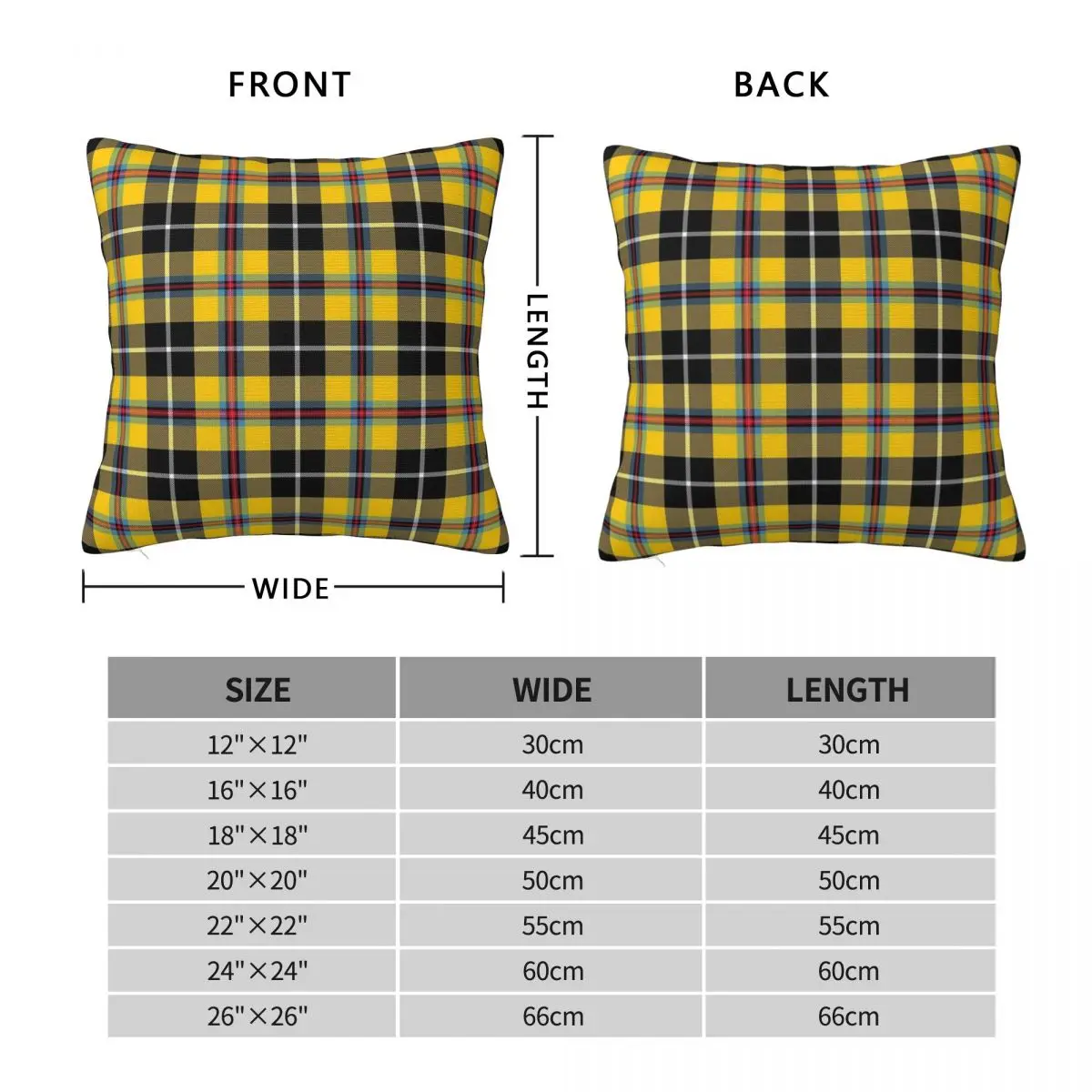 Cornish Tartan Square Pillowcase Polyester Linen Velvet Printed Zip Decorative Throw Pillow Case Sofa Cushion Cover