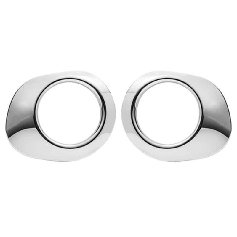 ไฟตัดหมอกหน้ารถยนต์อุปกรณ์เสริมรถยนต์สติกเกอร์แต่งรถด้านนอกขอบโครเมียม ABS สำหรับ453อัจฉริยะ Mercedes fortour Fortwo